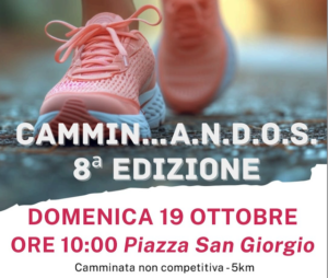 Scopri di più sull'articolo 19/10 Nuova data per Cammin…ANDOS