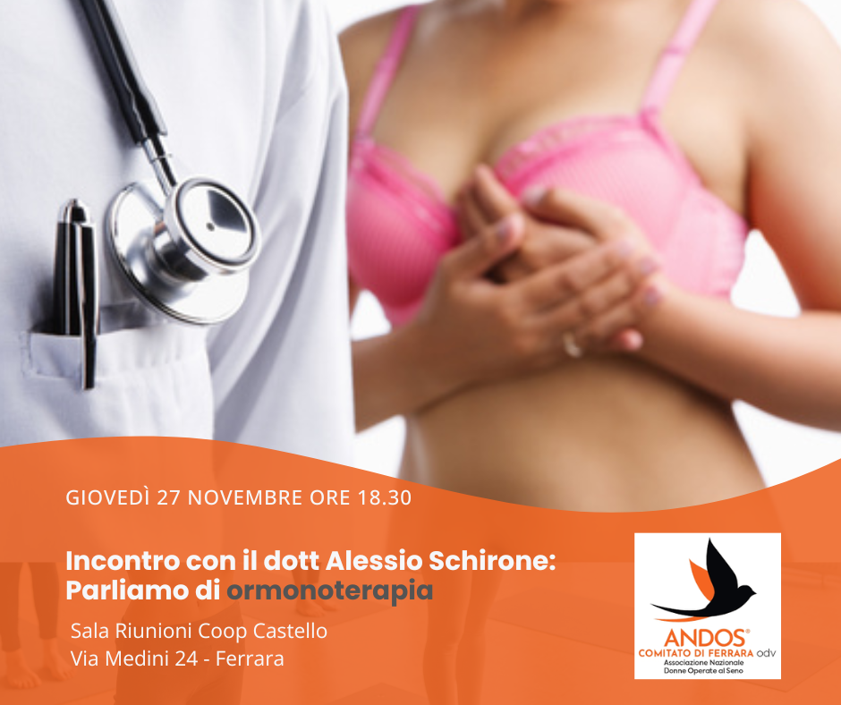 27/11 – Incontro sull’ormonoterapia nel tumore al seno con il dottor Schirone