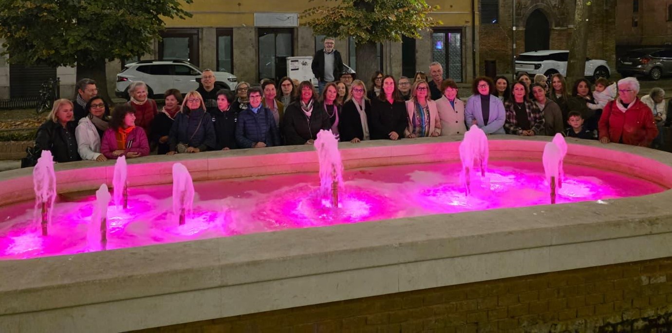Al momento stai visualizzando Ferrara si illumina di rosa fucsia: grande partecipazione alla serata dedicata al tumore al seno metastatico